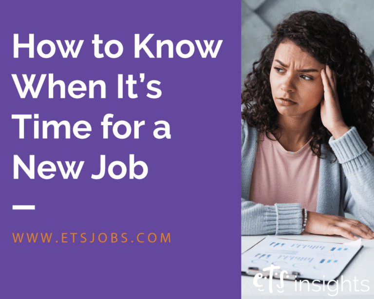 How to Know When It’s Time for a New Job