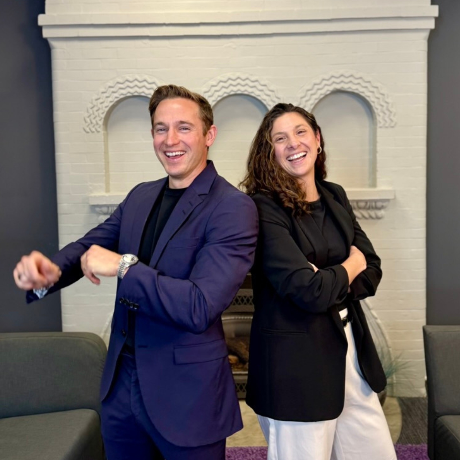 ETS leadership team, CEO Jesse Krell and COO Amber Douglass