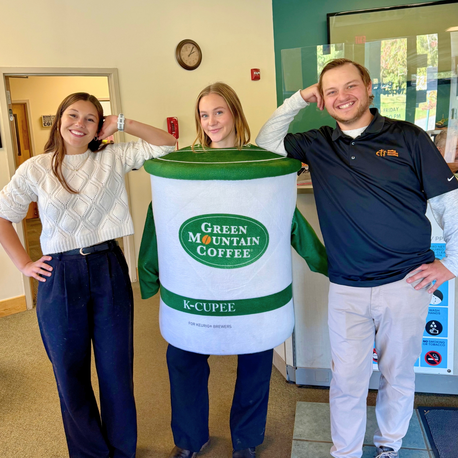 ETS recruiters at a Keurig Dr Pepper hiring event in Vermont