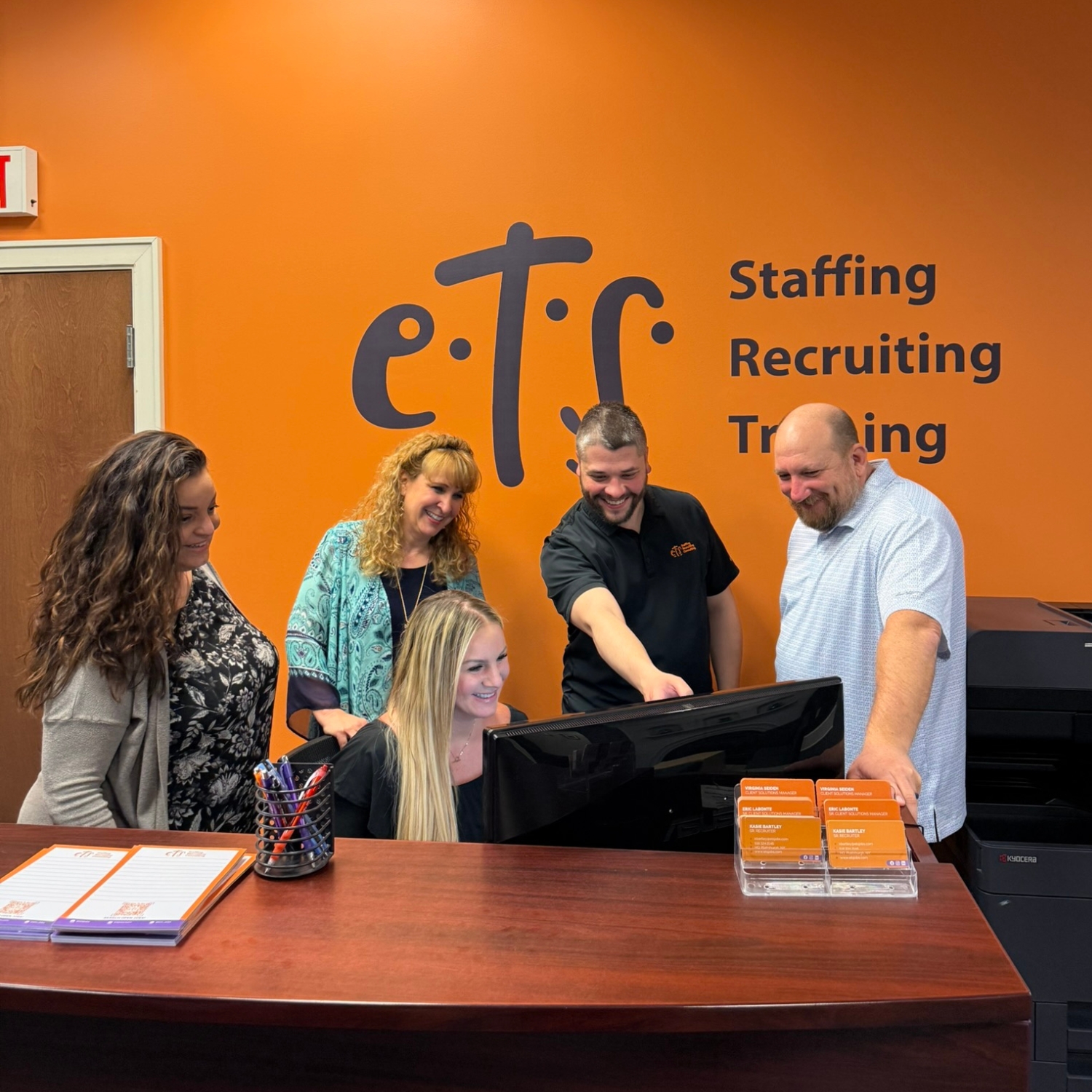 ETS recruiters in the Plattsburgh, New York office