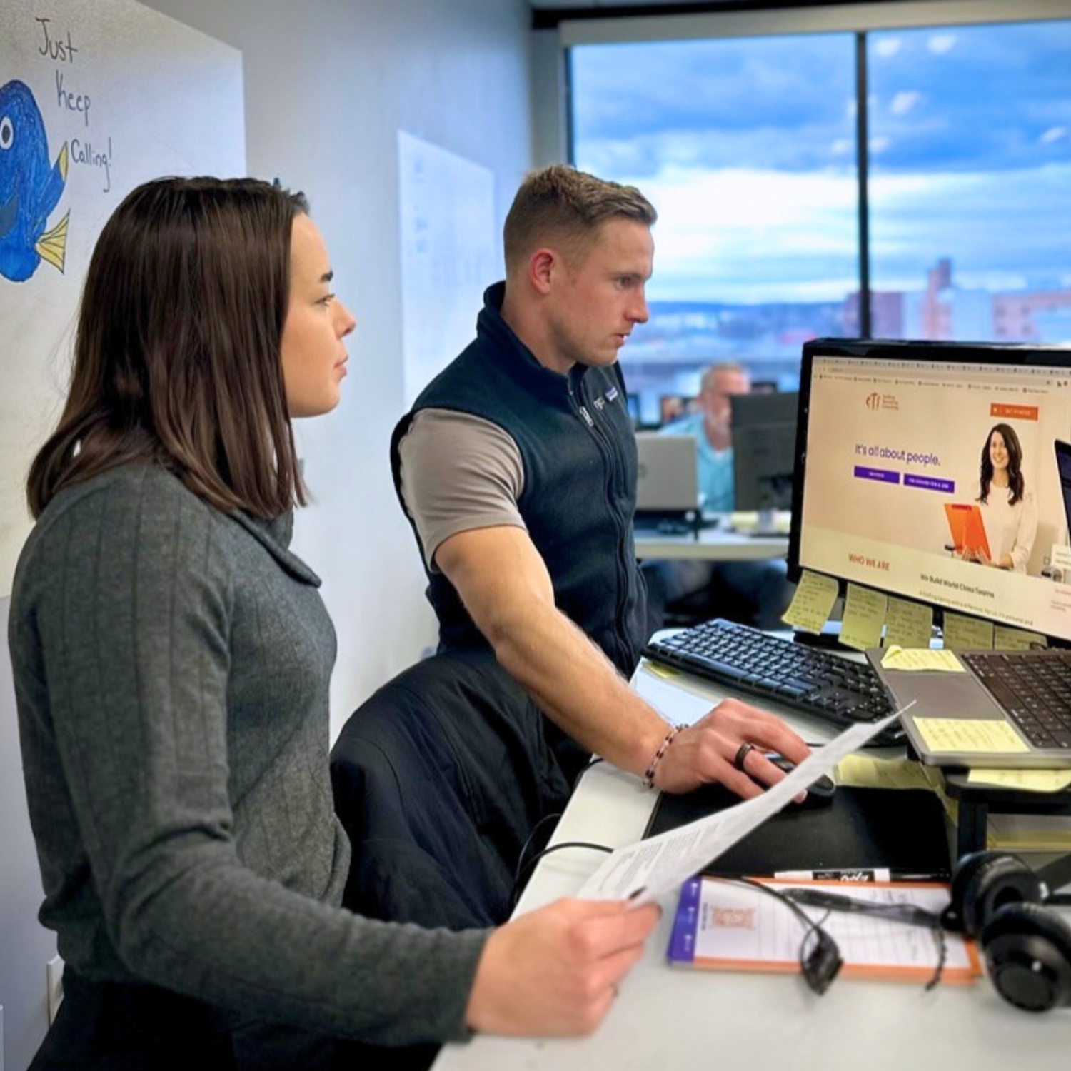 ETS recruiters in the Troy, New York office